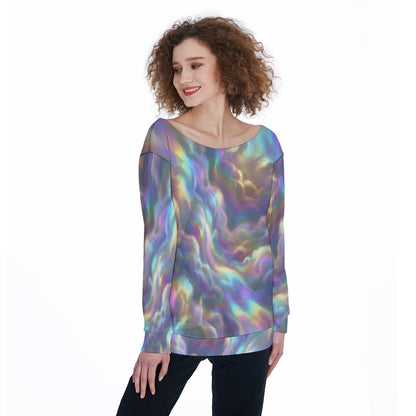 Women's Off-Shoulder Sweatshirt