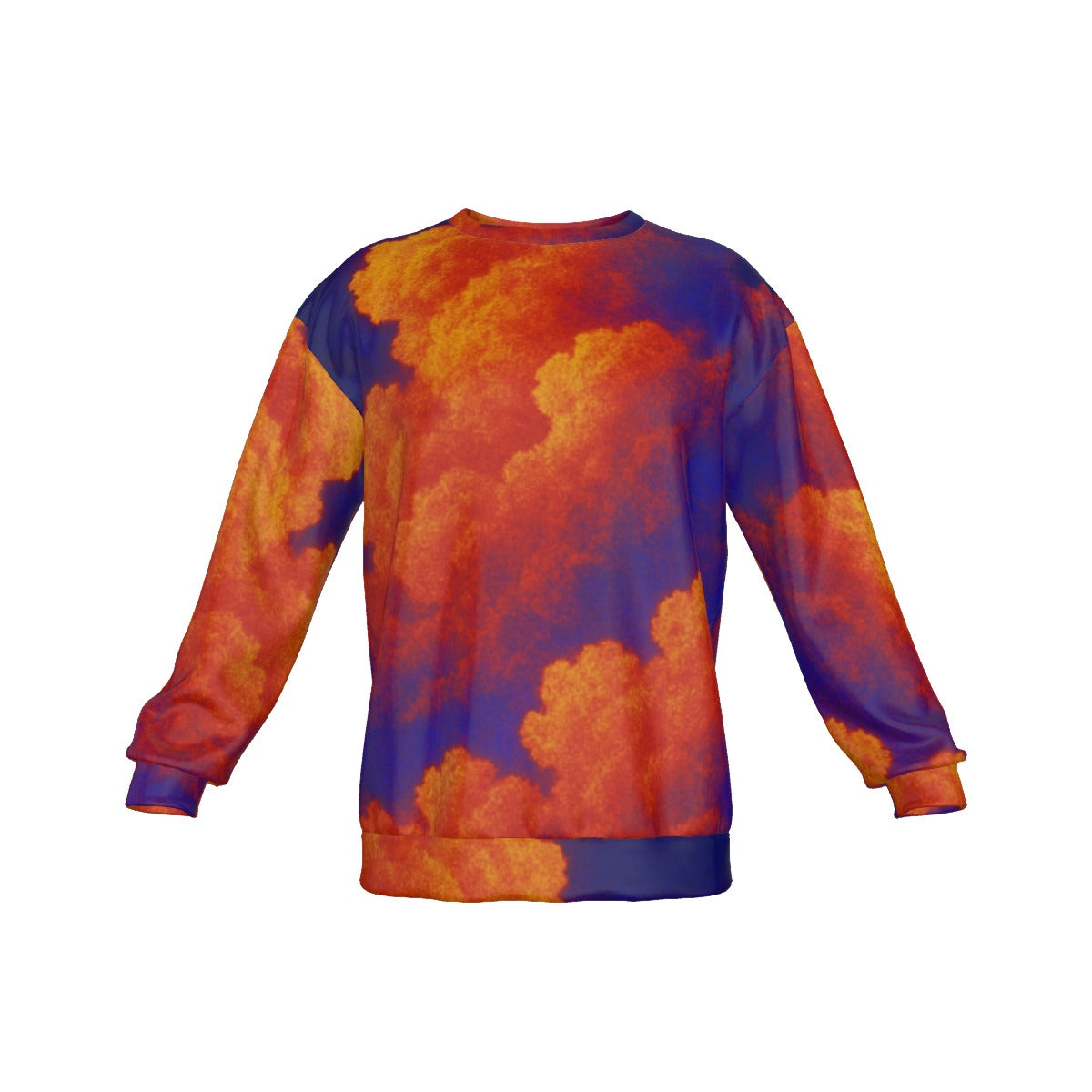 Men's Drop Shoulder Round Neck Long-Sleeved Sweatshirt