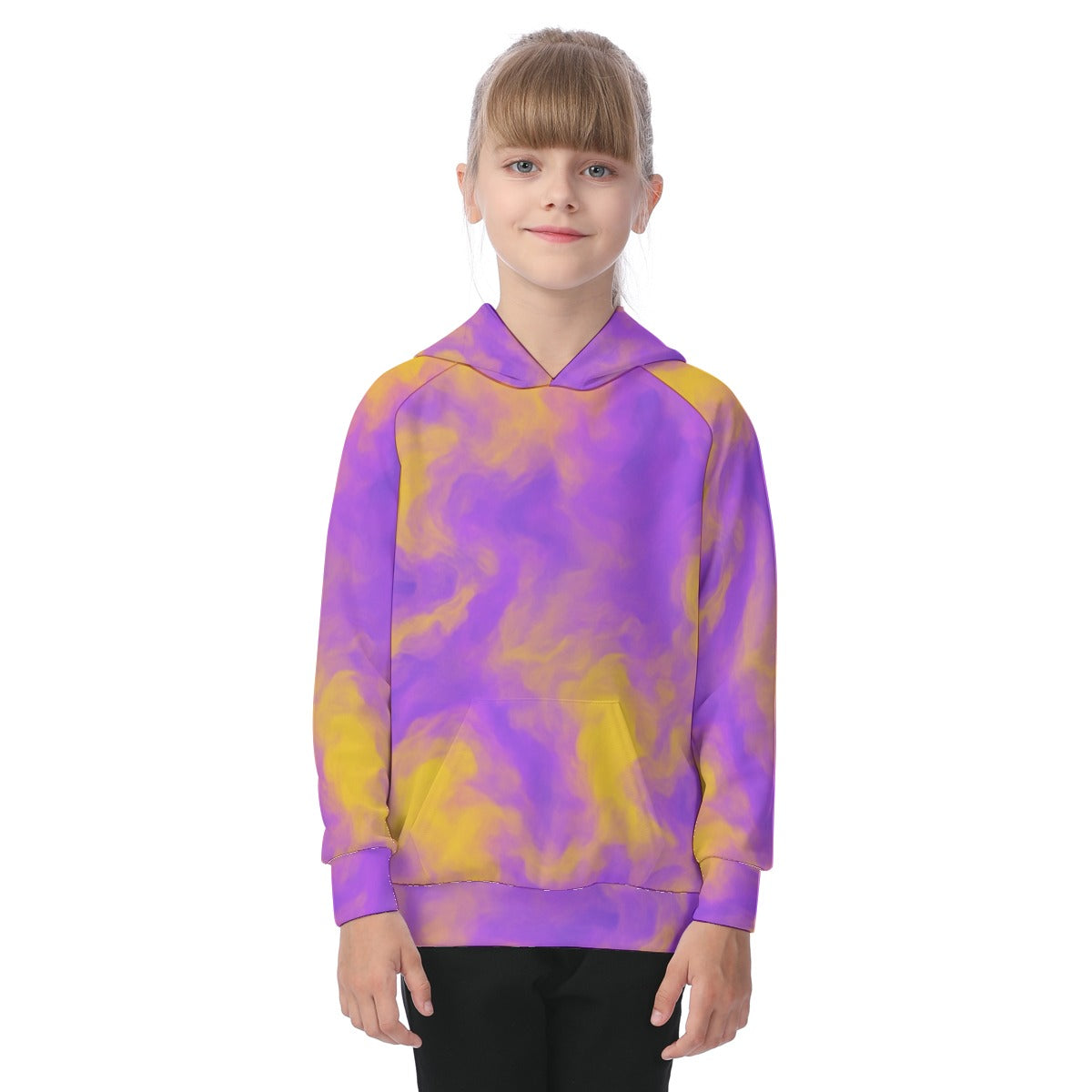 Unisex Kid's Raglan Pullover Hoodie