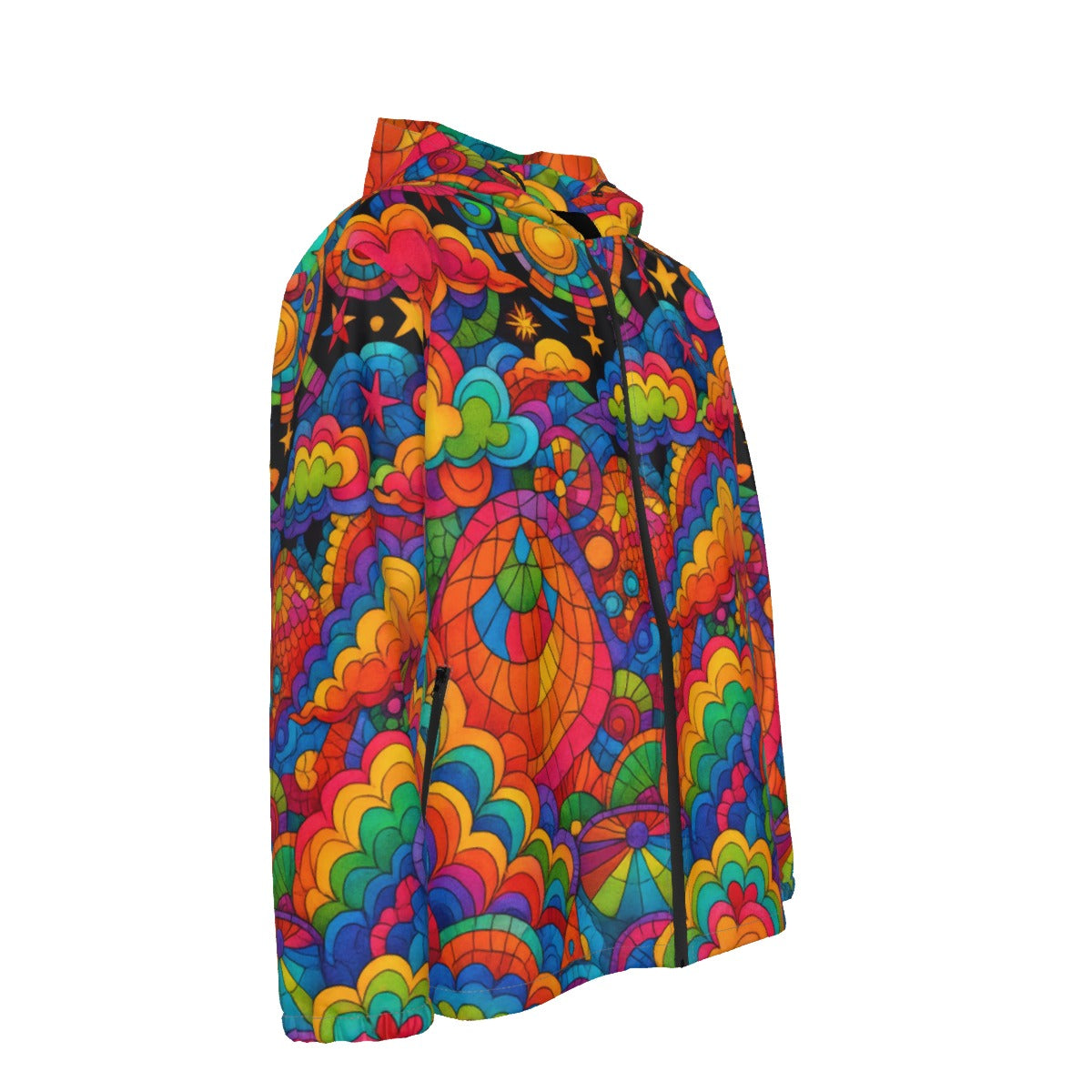 Men's Hooded Zipper Windproof Jacket