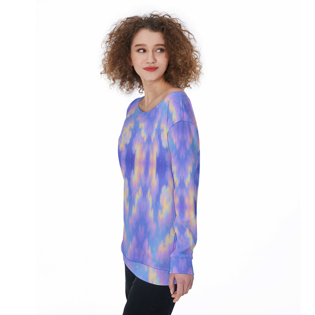 Women's Off-Shoulder Sweatshirt