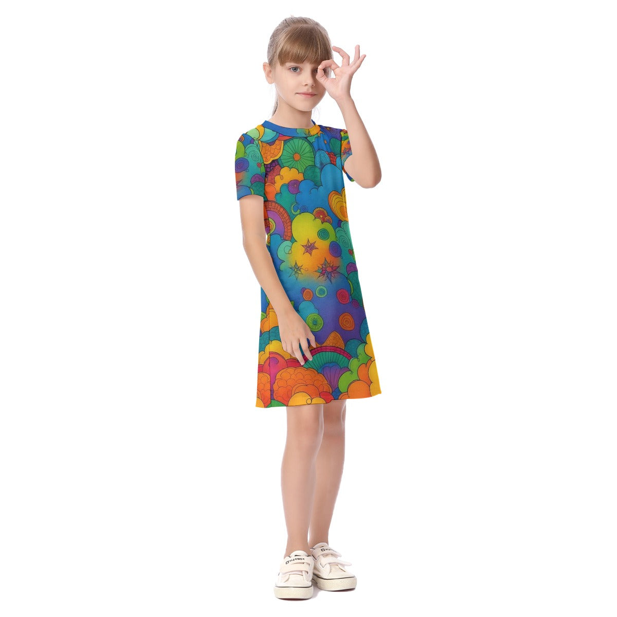 Unisex Kid's Short Sleeve Dress