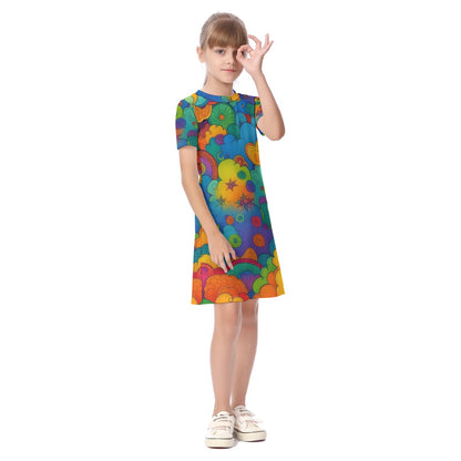 Unisex Kid's Short Sleeve Dress