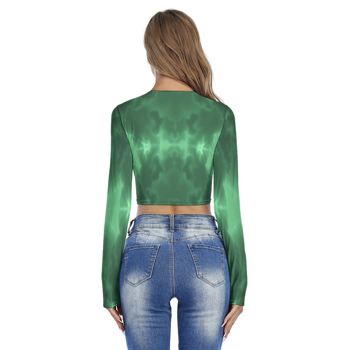 Women's Round Neck Crop Top T-Shirt