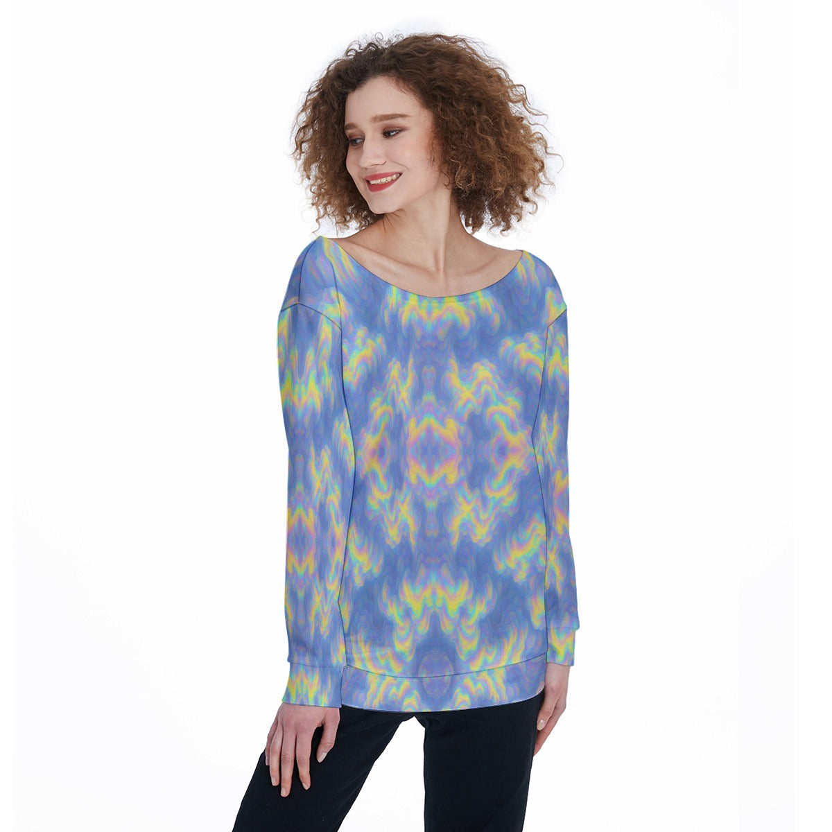 Women's Off-Shoulder Sweatshirt