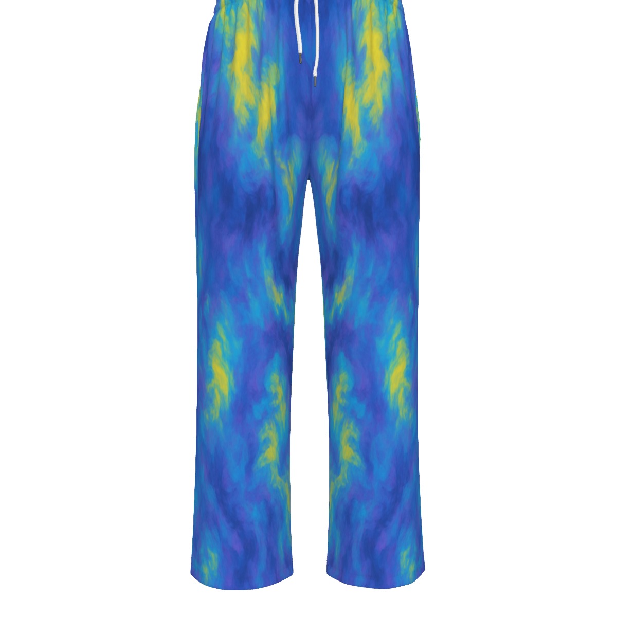 Unisex Knitted Fleece Wide Leg Pants