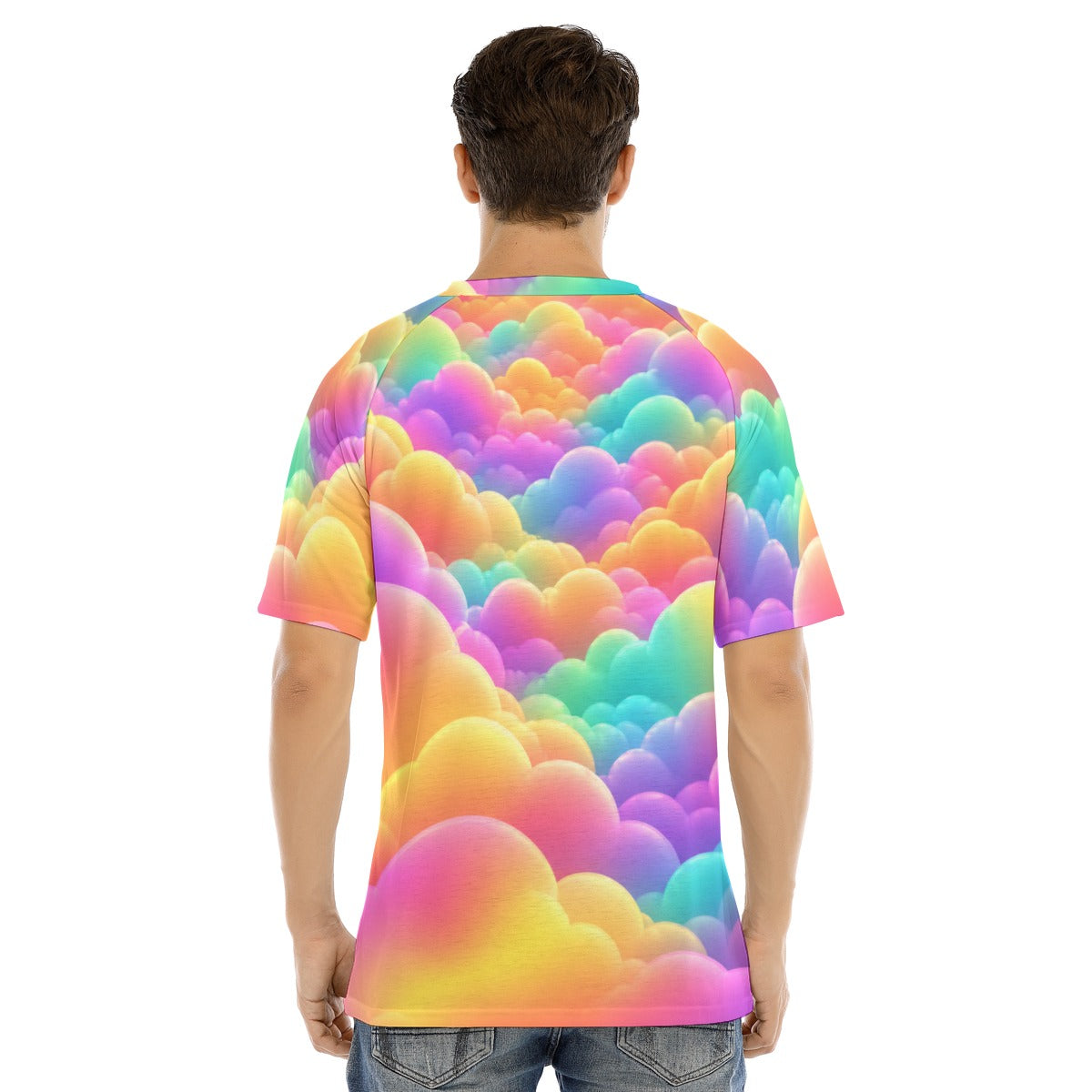 Men's Raglan Sleeve T-shirt With Button Closure