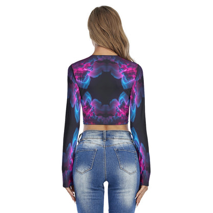 Women's Round Neck Crop Top T-Shirt