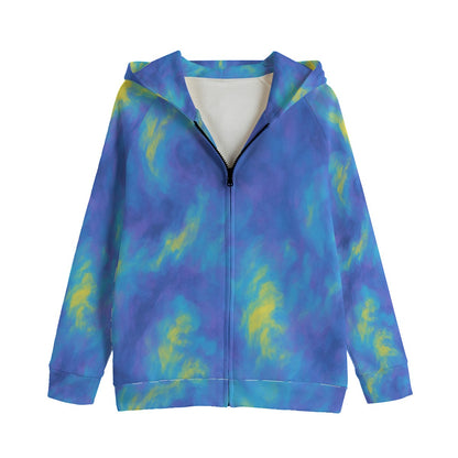 Unisex Kid's Zip Up Raglan Sleeve Hoodie | 310GSM Cotton