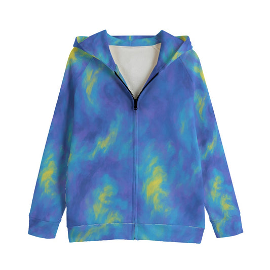 Unisex Kid's Zip Up Raglan Sleeve Hoodie | 310GSM Cotton