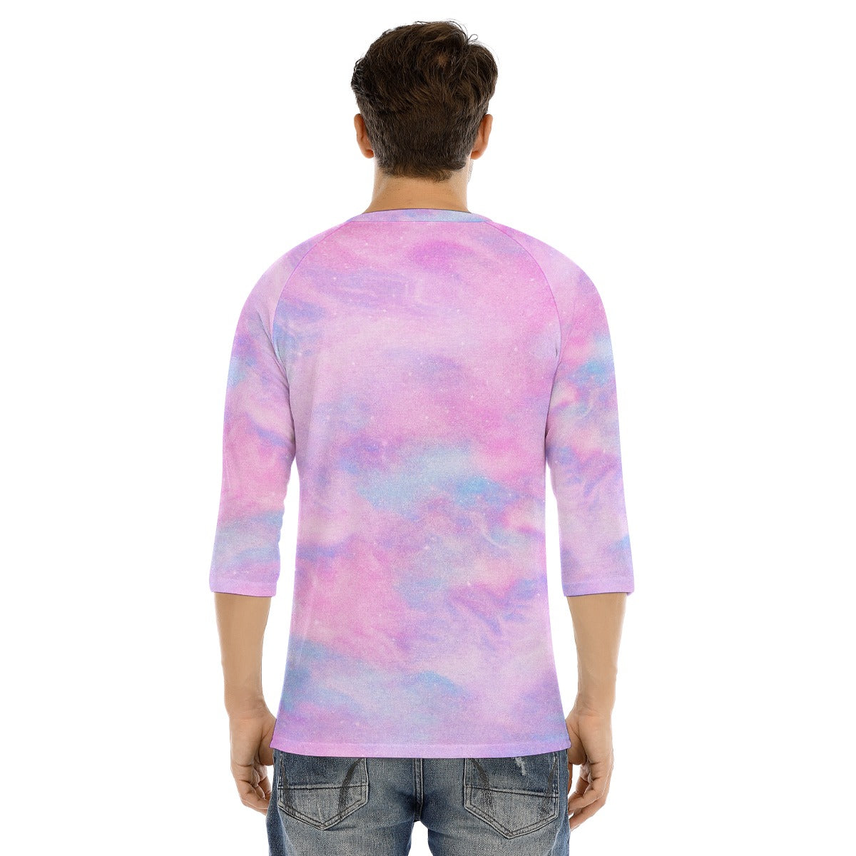 Men's Bracelet Sleeve T-shirt With Button Closure - view 4