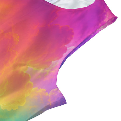 Women's Beach Perspective Chiffon Sleeveless Dress