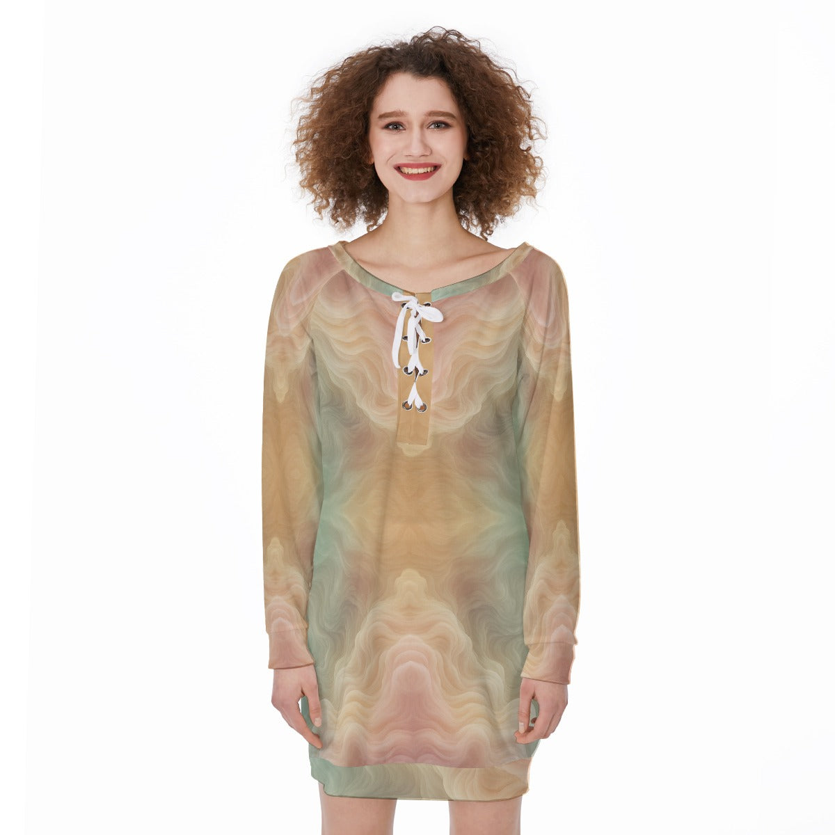 Women's Lace-Up Sweatshirt