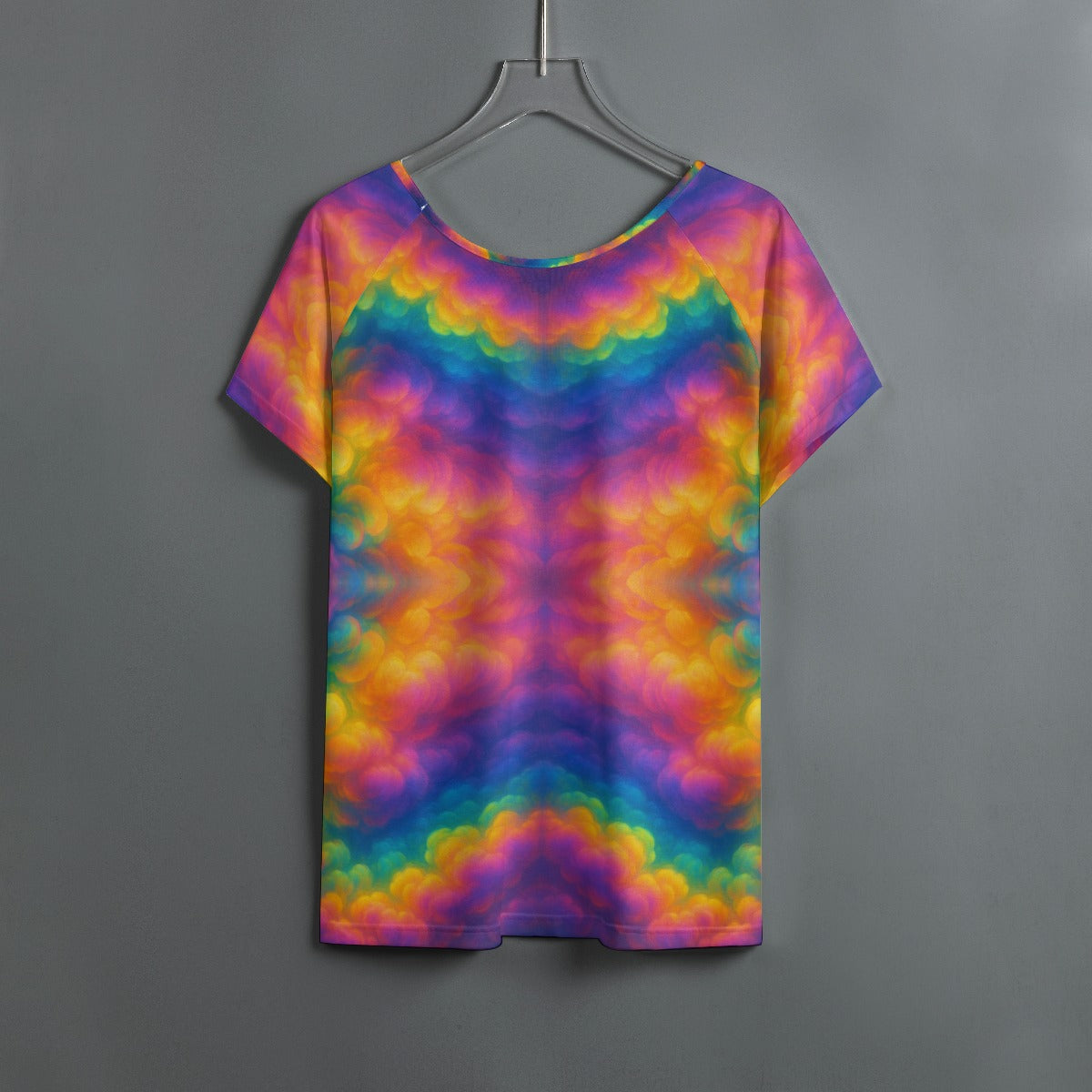 Women's Round Neck T-shirt With Raglan Sleeve