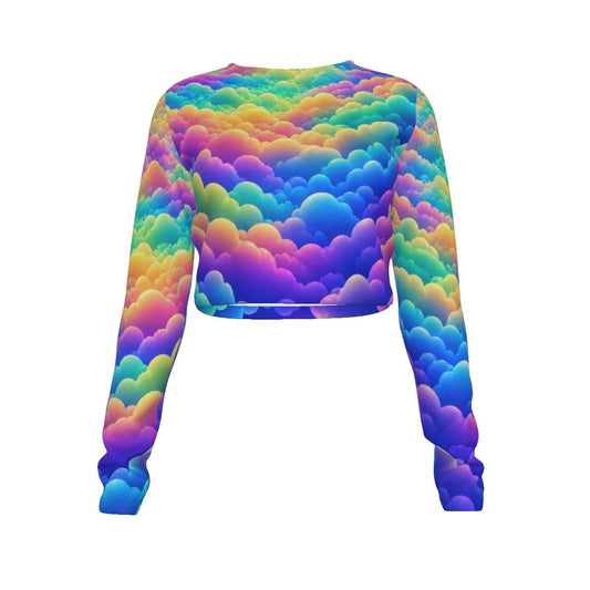 Women's Round Neck Crop Top T-Shirt