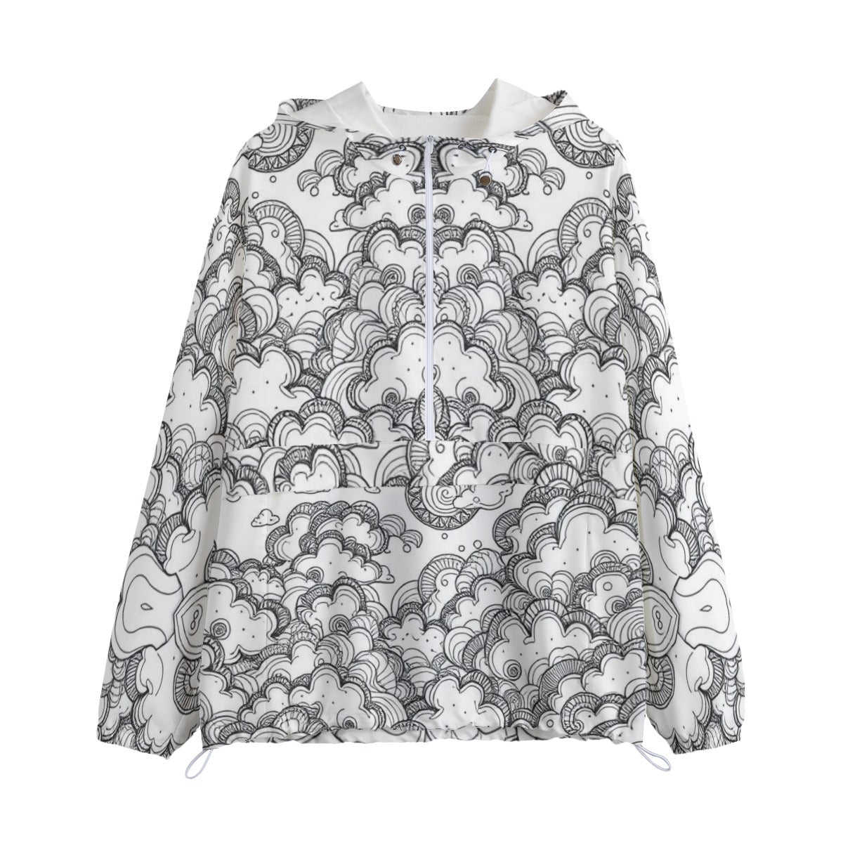 Unisex Pullover Jacket With Zipper Closure