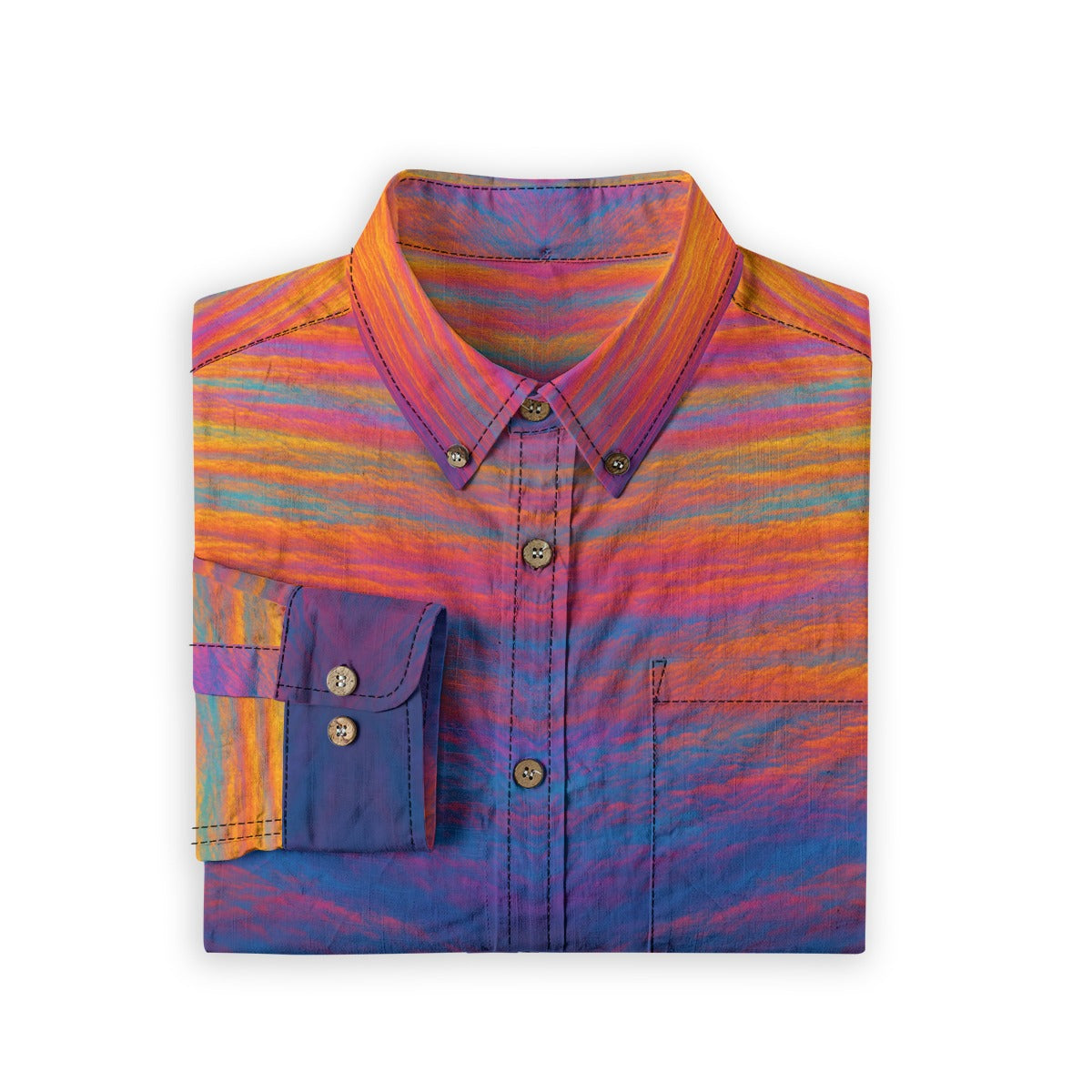 Men's Casual Lapel Long Sleeve Shirt|125GSM Cotton