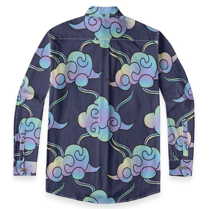 Men's Casual Lapel Long Sleeve Shirt|125GSM Cotton