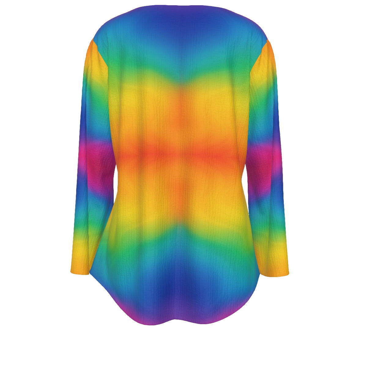 Women's V-neck T-shirt With Irregular Hem