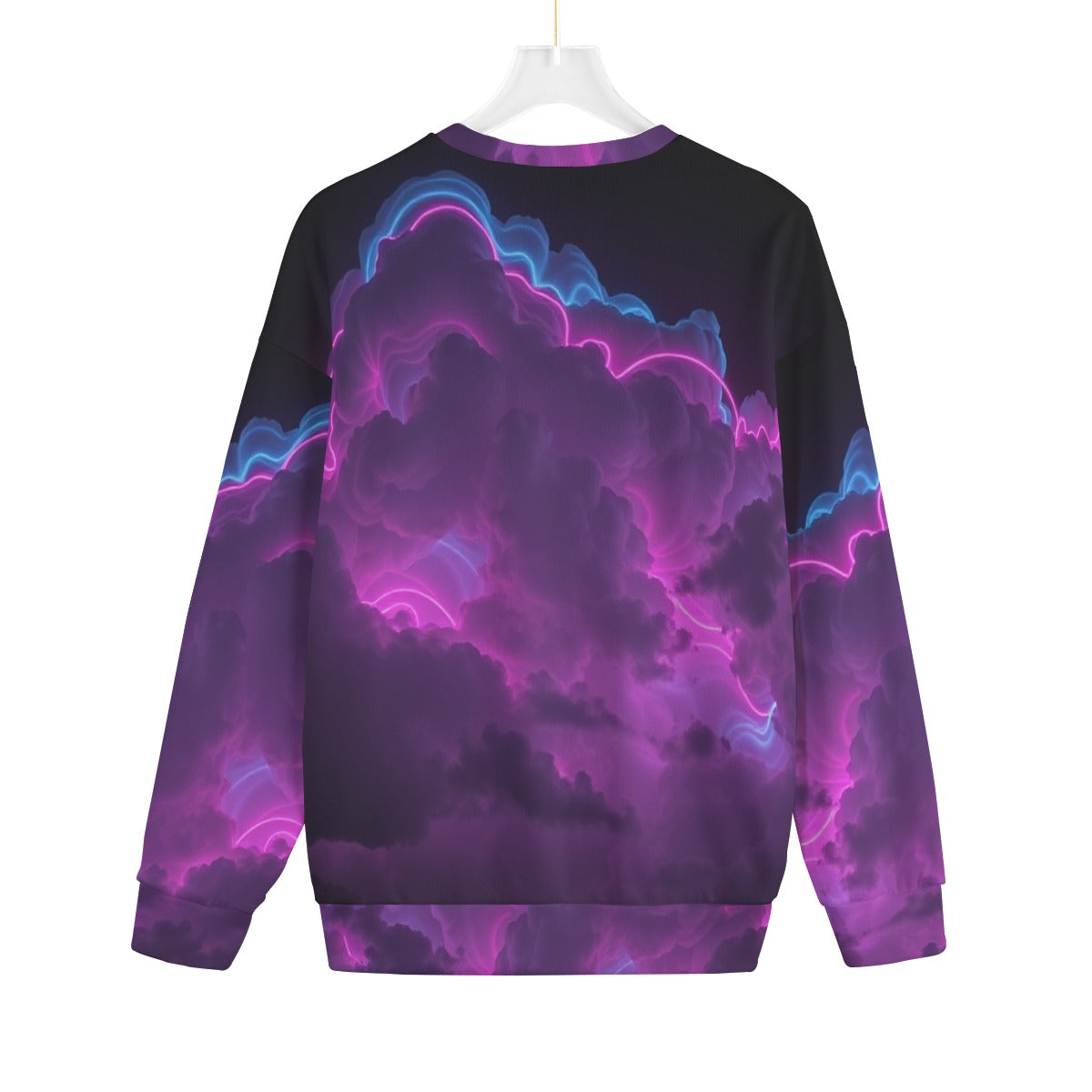 Unisex Drop-shoulder Knitted Fleece Sweater - view 2