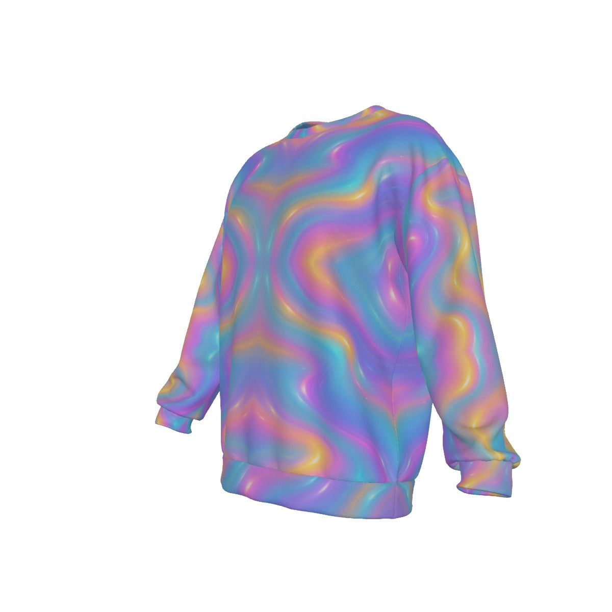 Men's Drop Shoulder Round Neck Long-Sleeved Sweatshirt