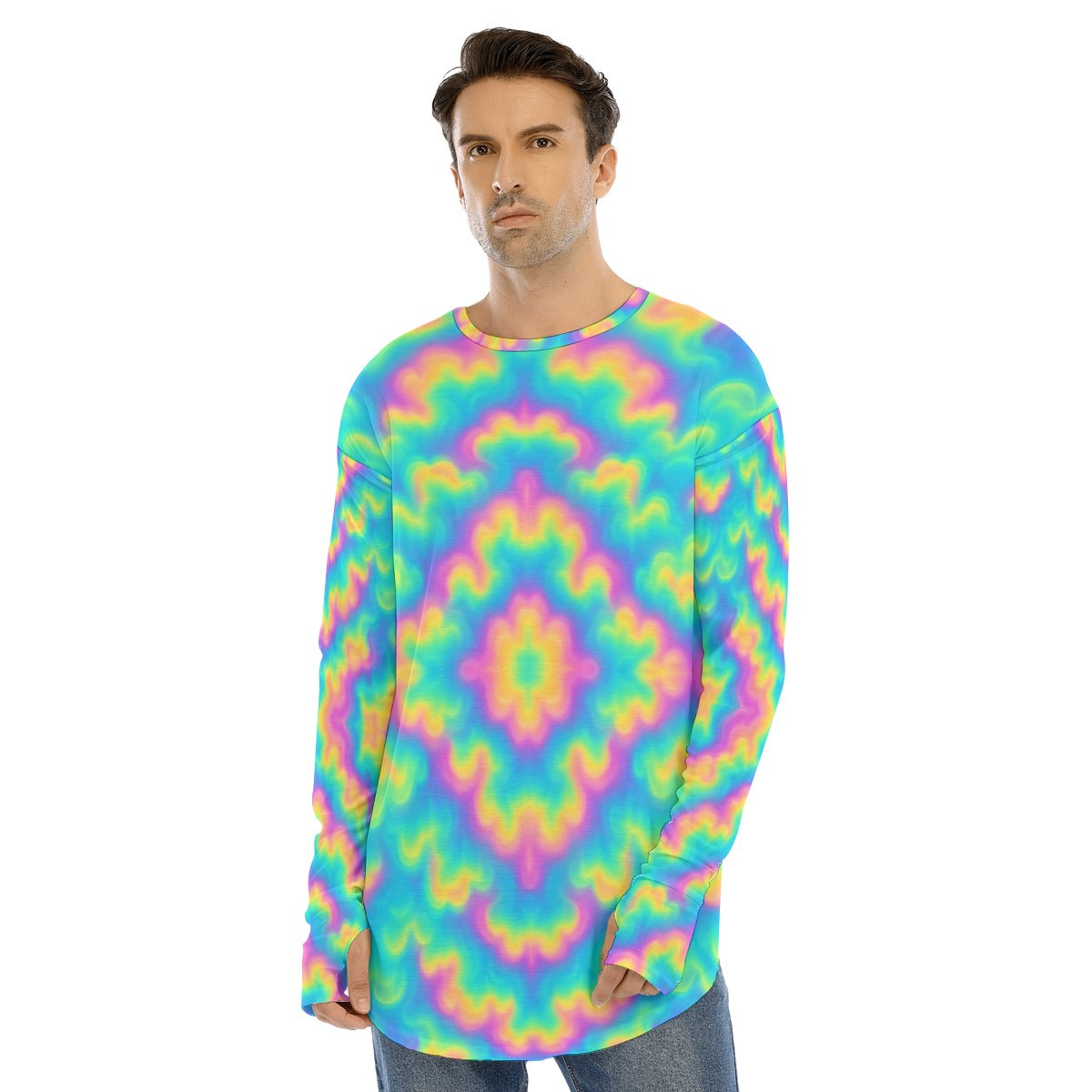 Men's Fingerless Long Sleeve T-shirt