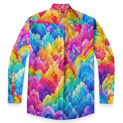 Men's Casual Lapel Long Sleeve Shirt|125GSM Cotton