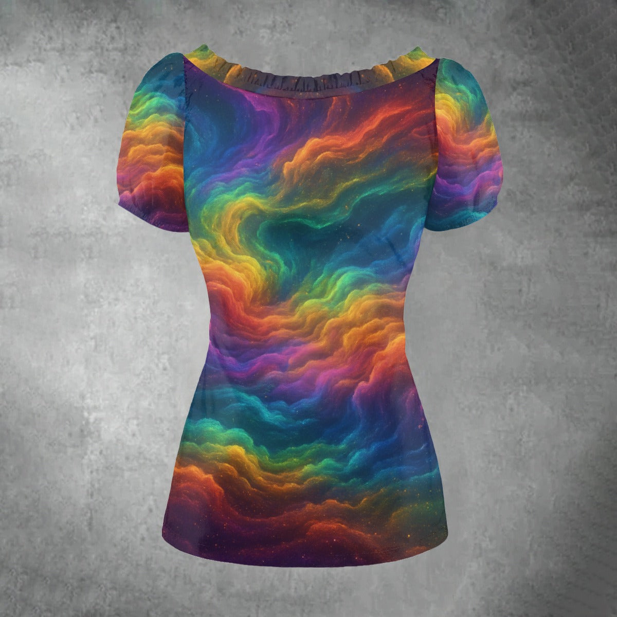 Women's Puff Sleeve Pleated Shirt