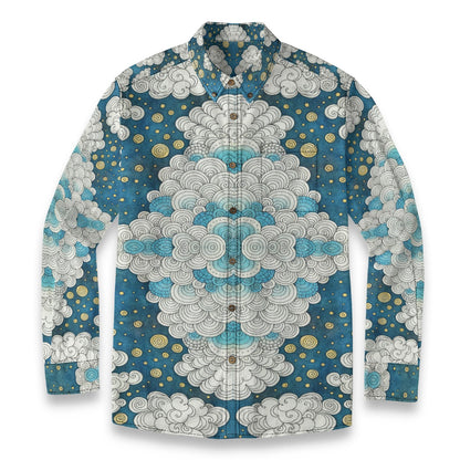 Men's Casual Lapel Long Sleeve Shirt|125GSM Cotton