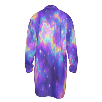 Men's Stand-up Collar Long Shirt