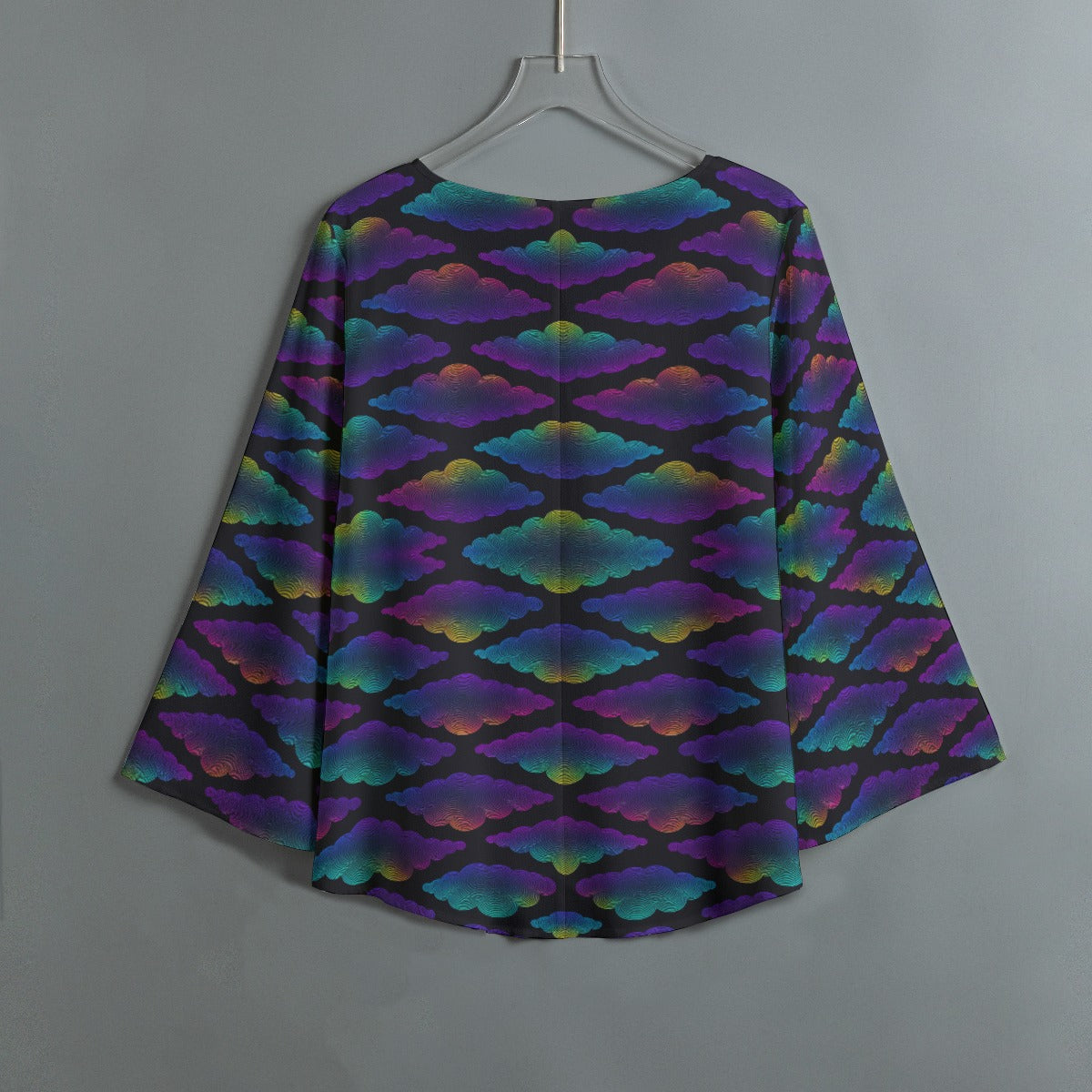 Women's V-neck T-shirt With Irregular Hem