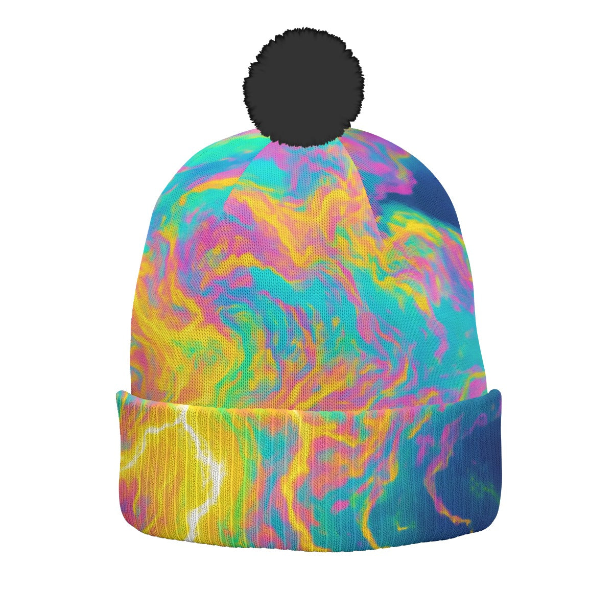 Unisex Knitted Hat With Pom-Pom