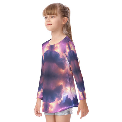 Unisex Kid's Long Sleeve O-neck T-shirt