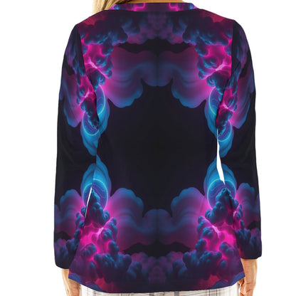 Women's Loose V-Neck T-Shirt With Long Sleeve