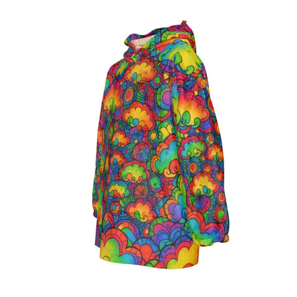 Unisex Kid's Sherpa Fleece Hoodie Blanket