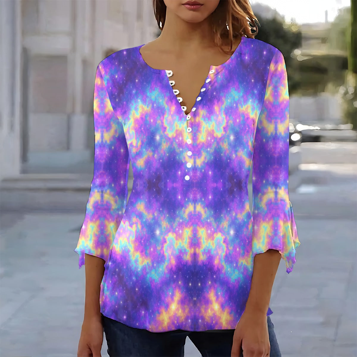 Women's T-shirt With 3/4 Sleeve