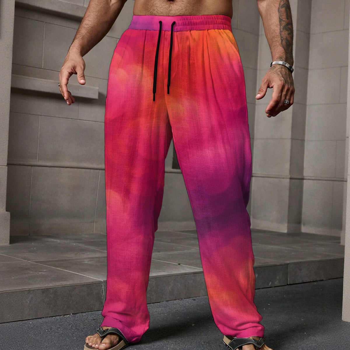 Men's Loose Casual Pants With Pocket