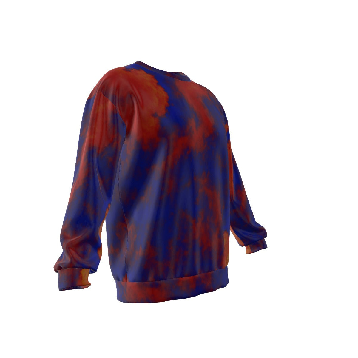 Men's Drop Shoulder Round Neck Long-Sleeved Sweatshirt