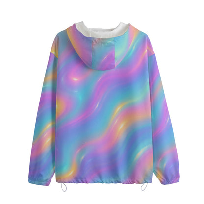 Unisex Pullover Jacket With Zipper Closure