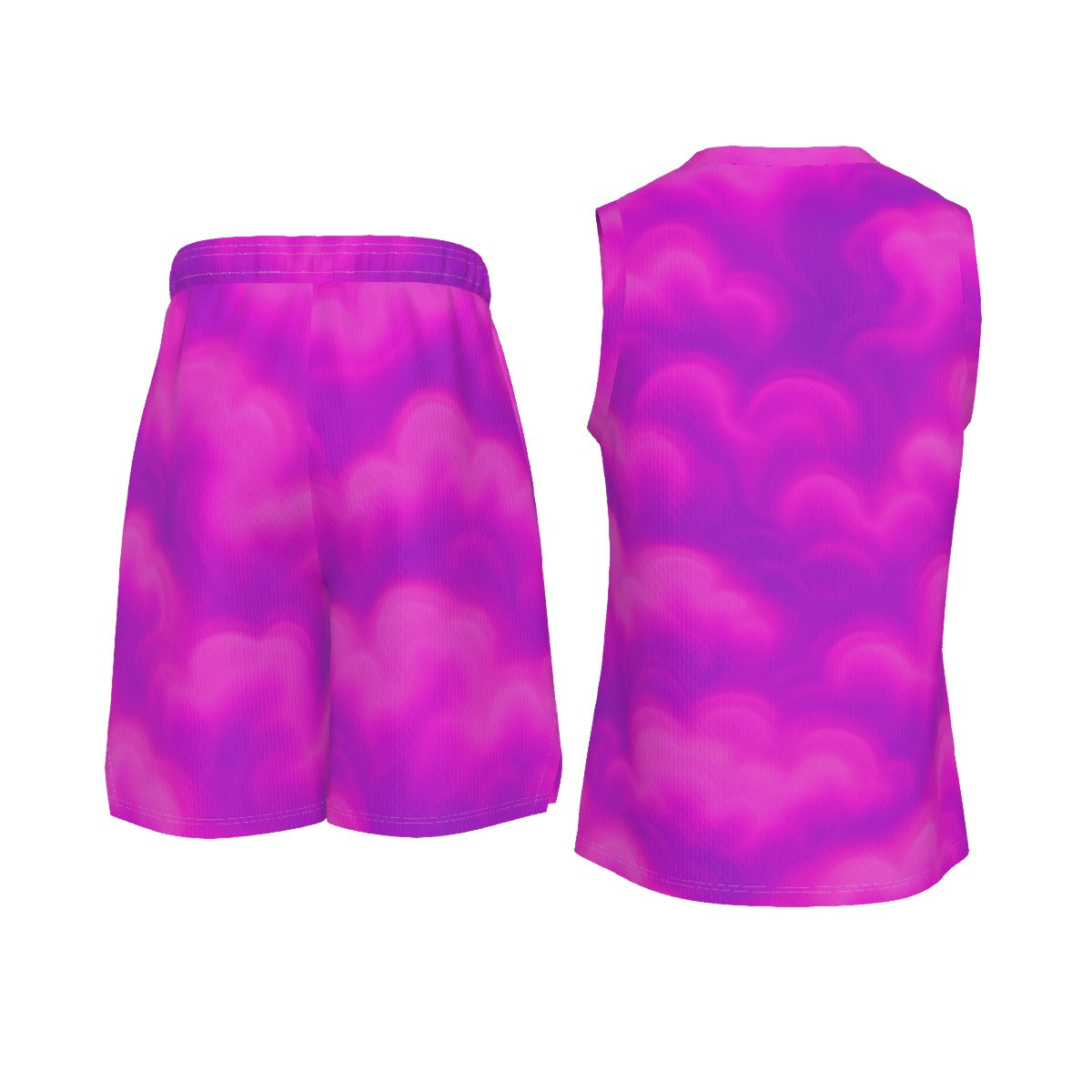 Men's V Neck Basketball Suit