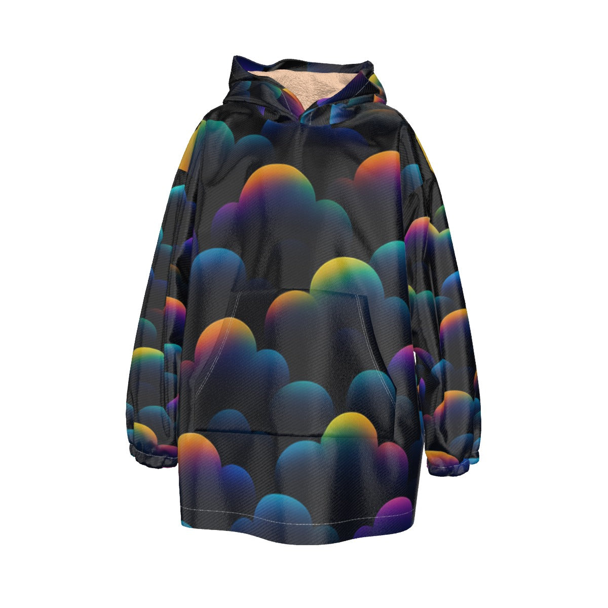 Unisex Kid's Sherpa Fleece Hoodie Blanket