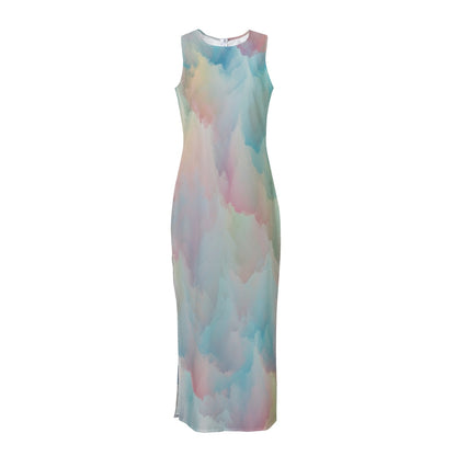 Women's Beach Perspective Chiffon Sleeveless Dress