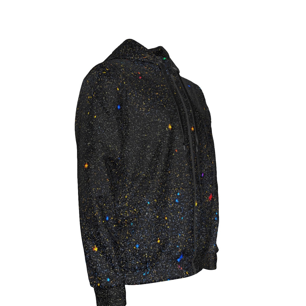 Unisex Zipper Hoodie With Black Lining