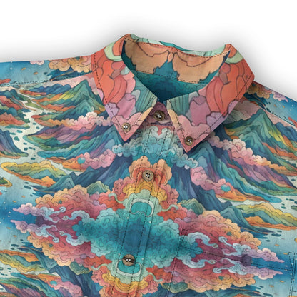 Men's Casual Lapel Long Sleeve Shirt|125GSM Cotton