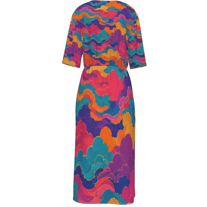 Women's Short Sleeve V-neck Dress by O’Nimbus – view 2
