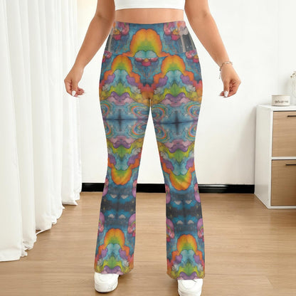 All-over print Women's Flare Yoga Pants