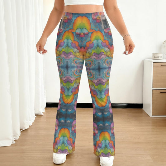 All-over print Women's Flare Yoga Pants