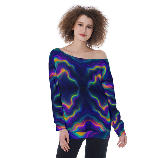 Women's Off-Shoulder Sweatshirt