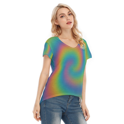 Women's V-neck Short Sleeve T-shirt