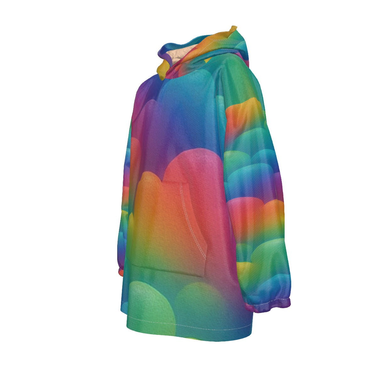 Unisex Kid's Sherpa Fleece Hoodie Blanket